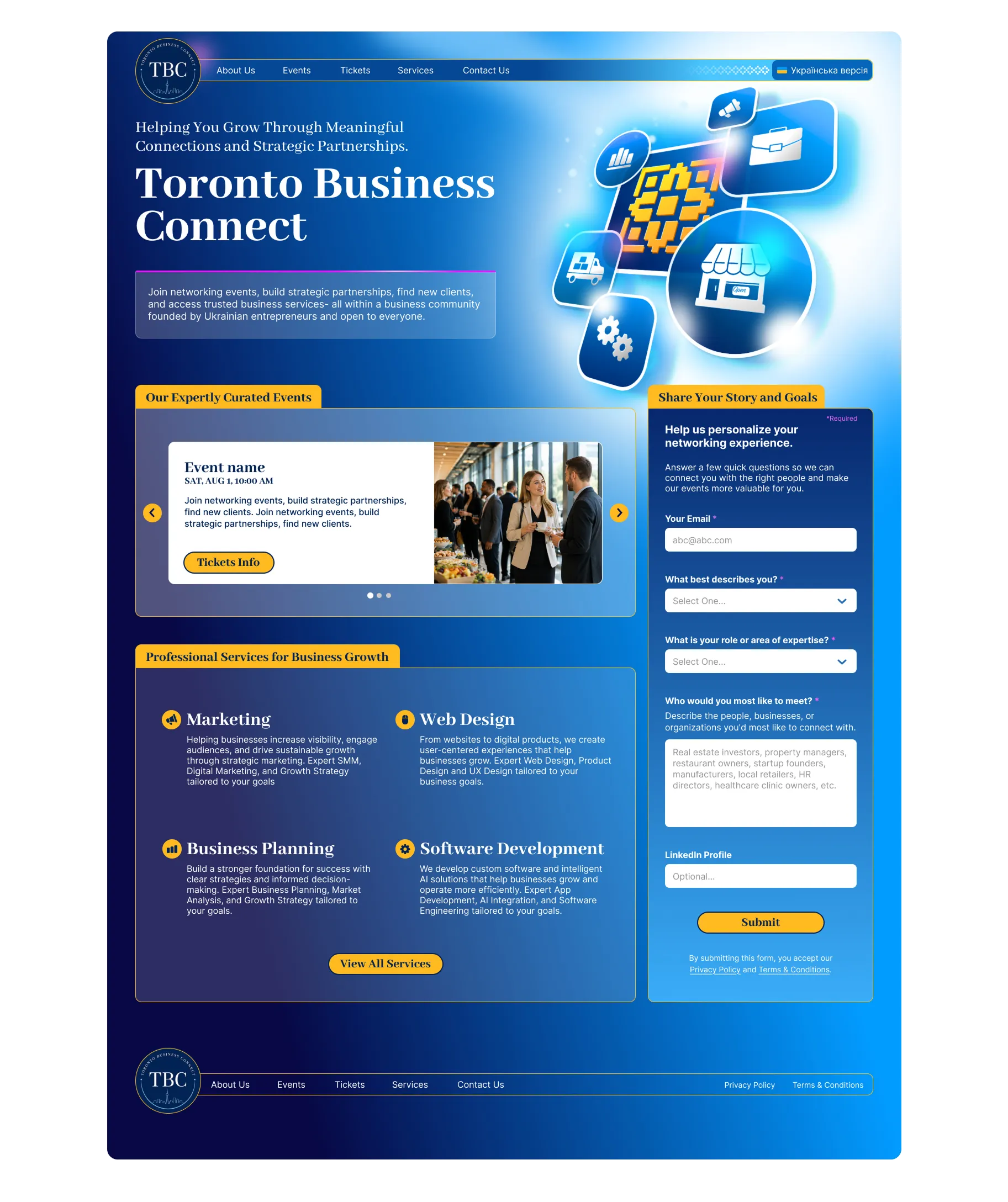 Website image for Toronto Business Connect