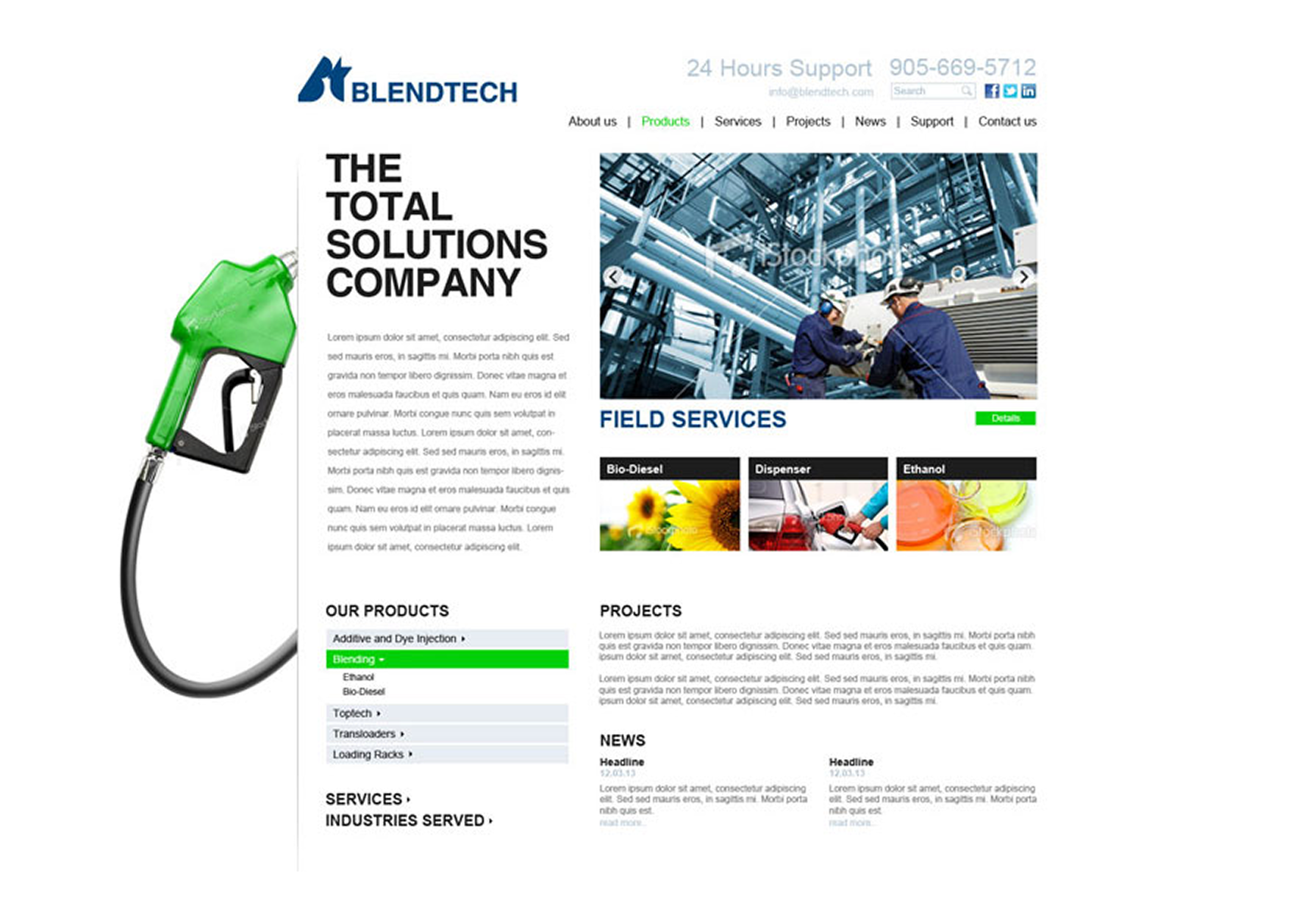 Website for Blendtech