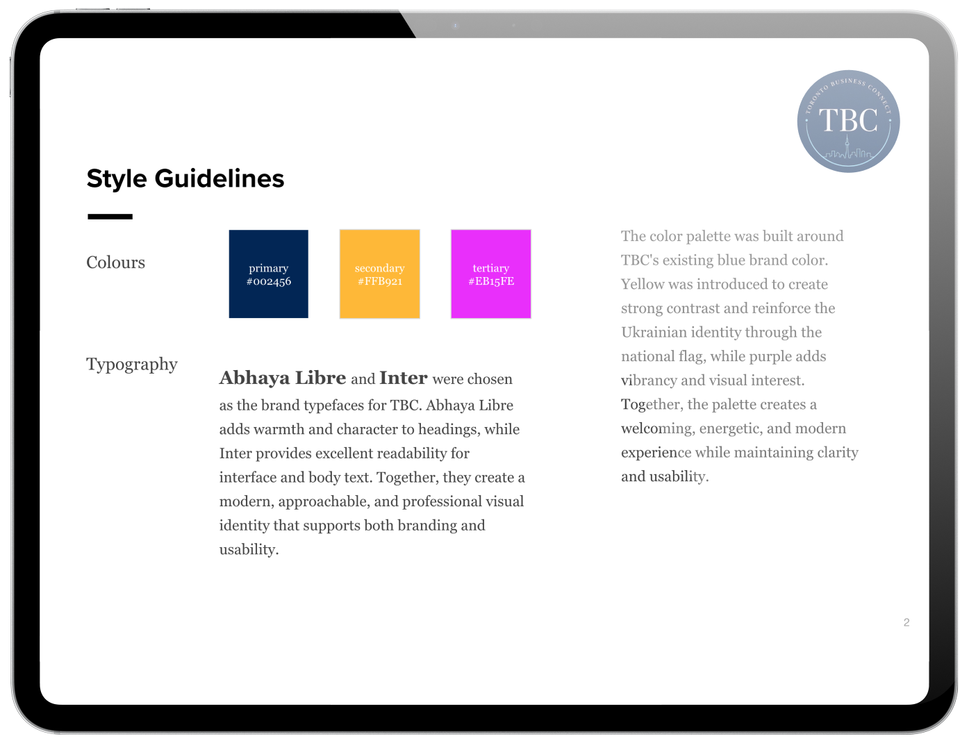 TBC design system image