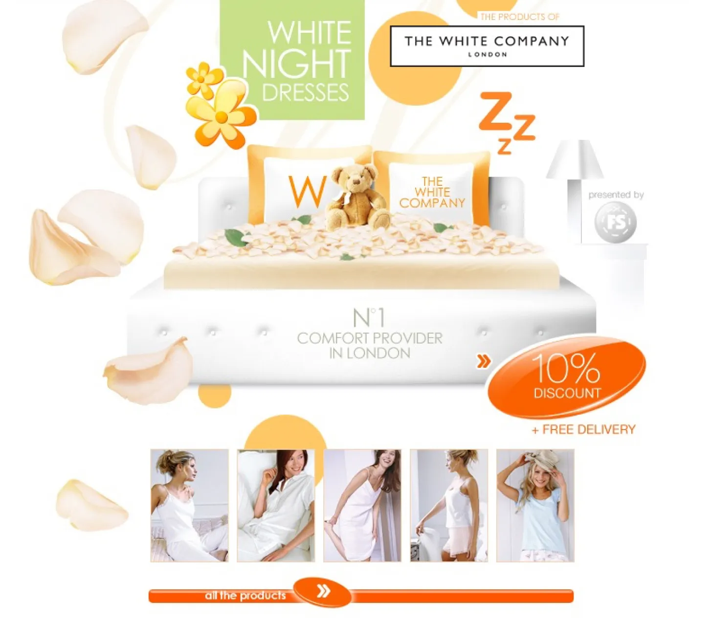 Landing page for The White Company London